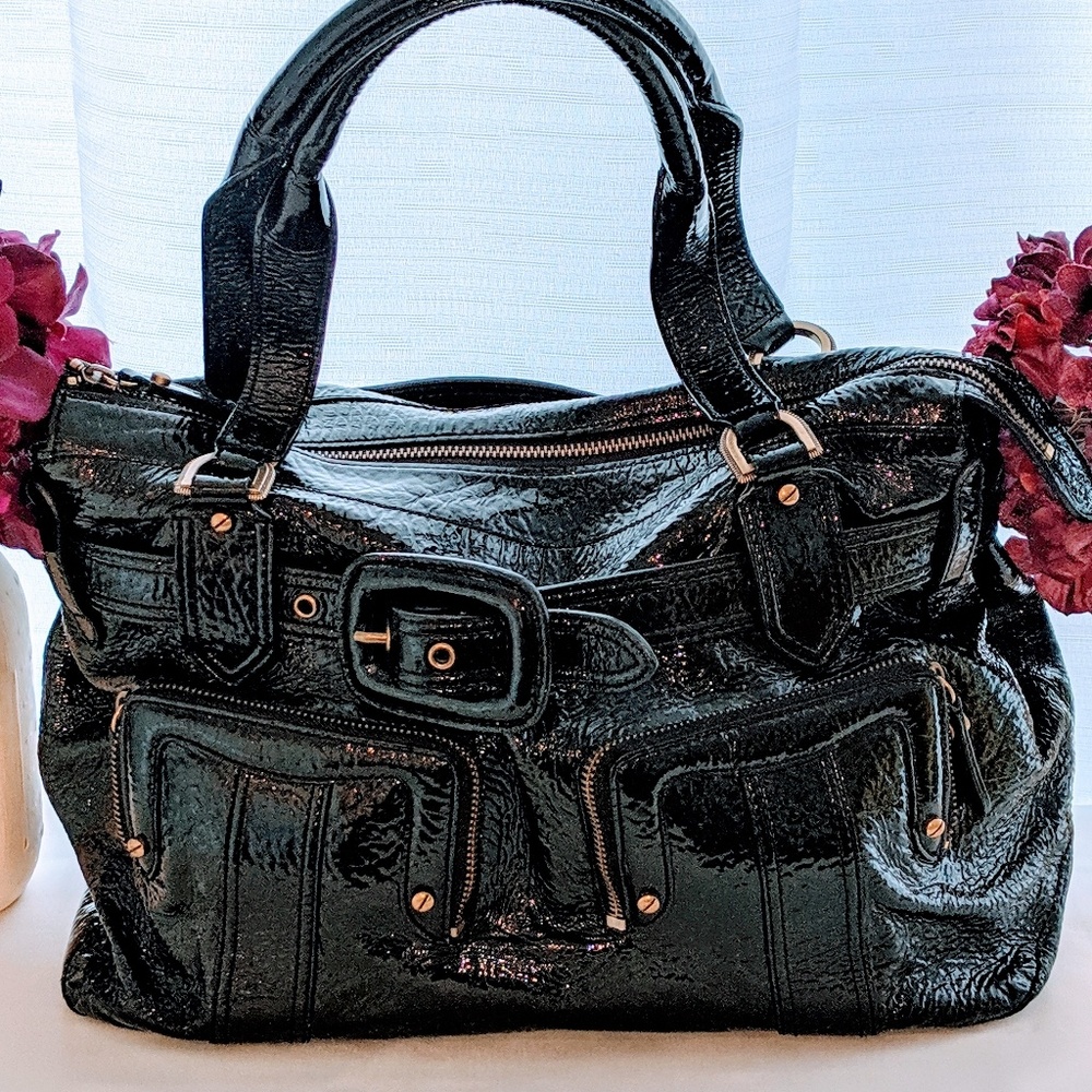 Cole Haan Black Patent Leather Bag